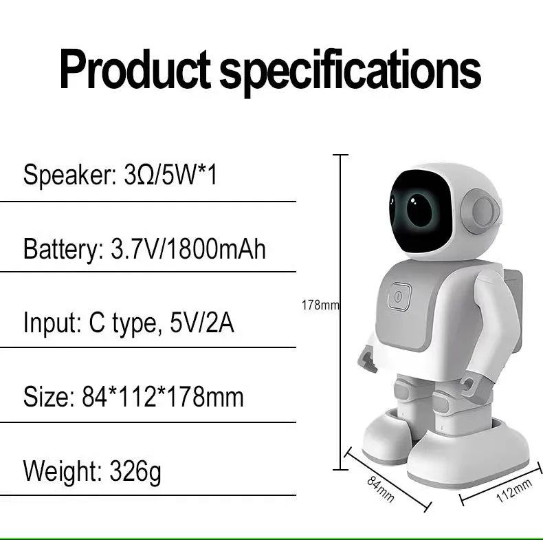 Children Robot Program Dance Robert Phone APP Bluetooth Remote Control Electron Multi Action Dancing Music Kids Robots