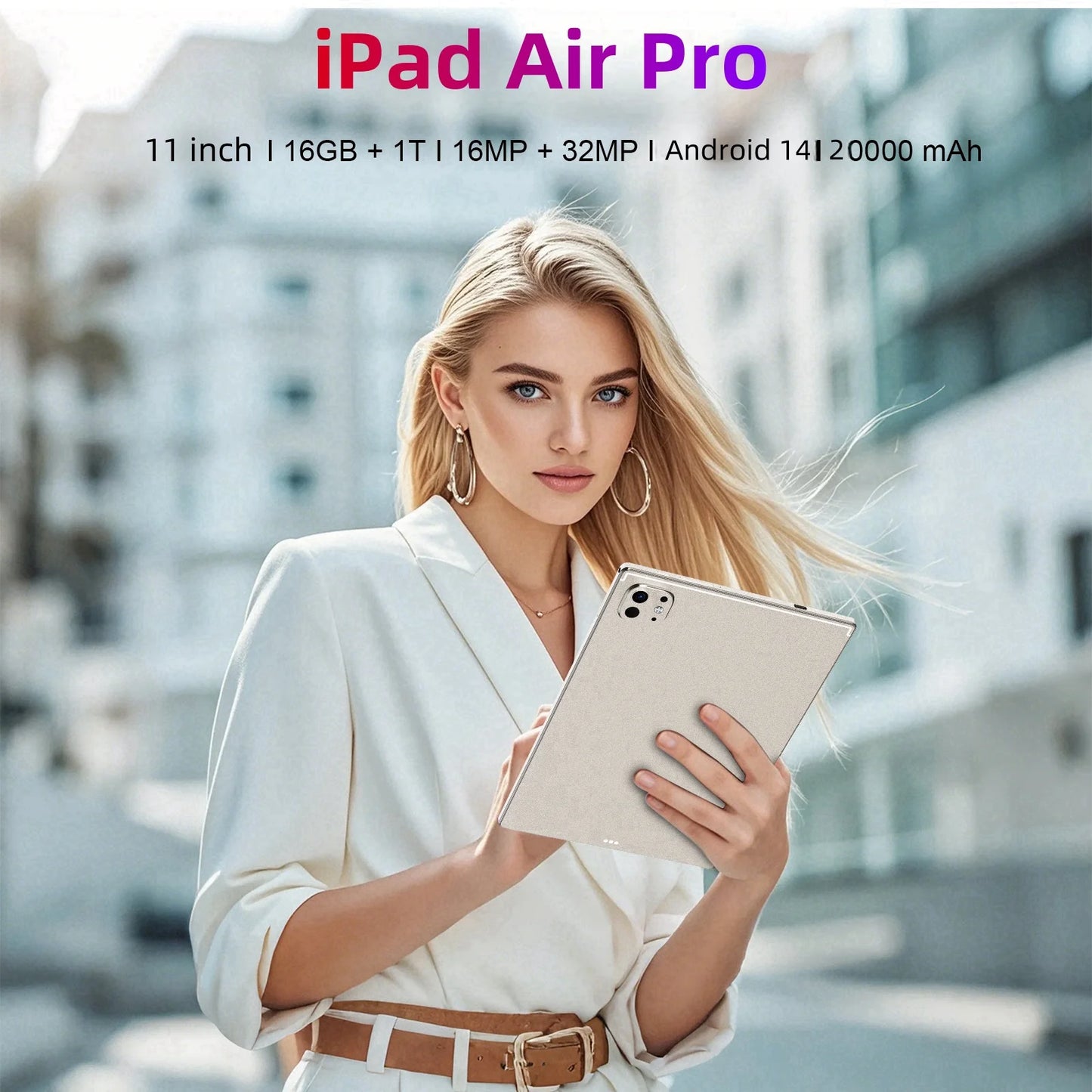 2025 Global Version Original IPad Air Pro Tablet 11inch  HD 4K Android 14 16GB+1T 20000mAh 5G Dual SIM Bluetooth WiFi GPS Tablet