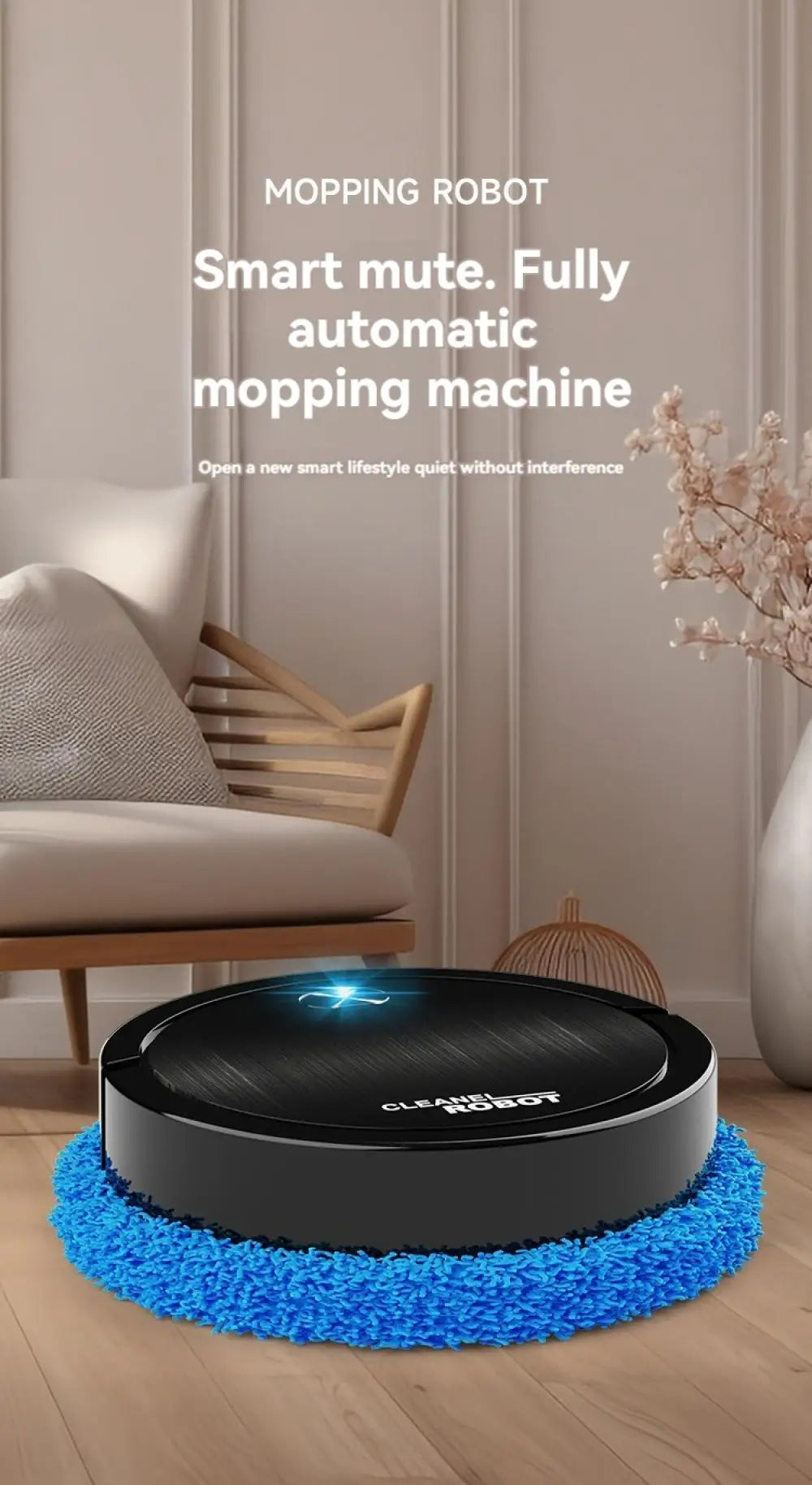 Floor Mopping Robots Silent Floor Scrubber Cleaning Experts Wet and Dry Smart Home Floor Sweeping Automatic Electric Clean Robot