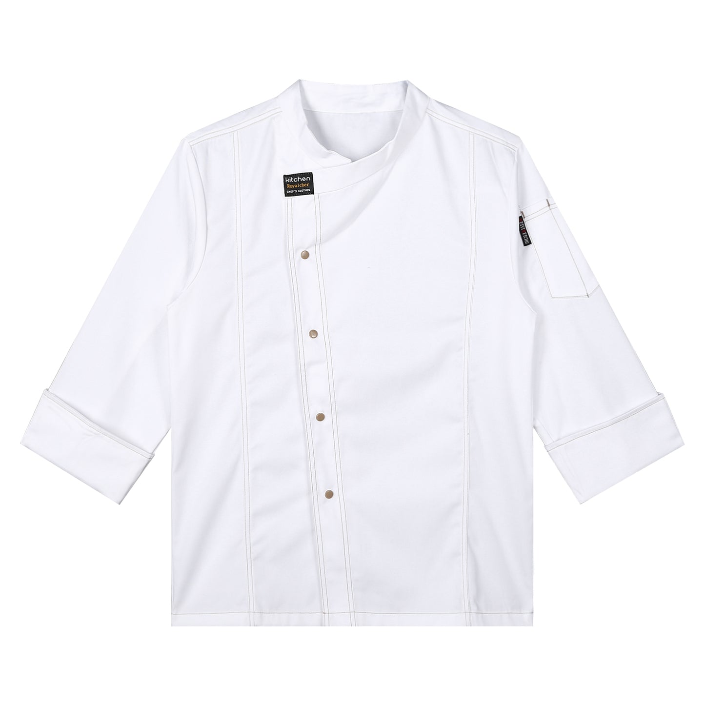 Mens Womens Chef Tops Hotel Restaurant Canteen Cake Shop Cafe Costume Kitchen Food Service Work Uniform Chef Coat Cook Jacket