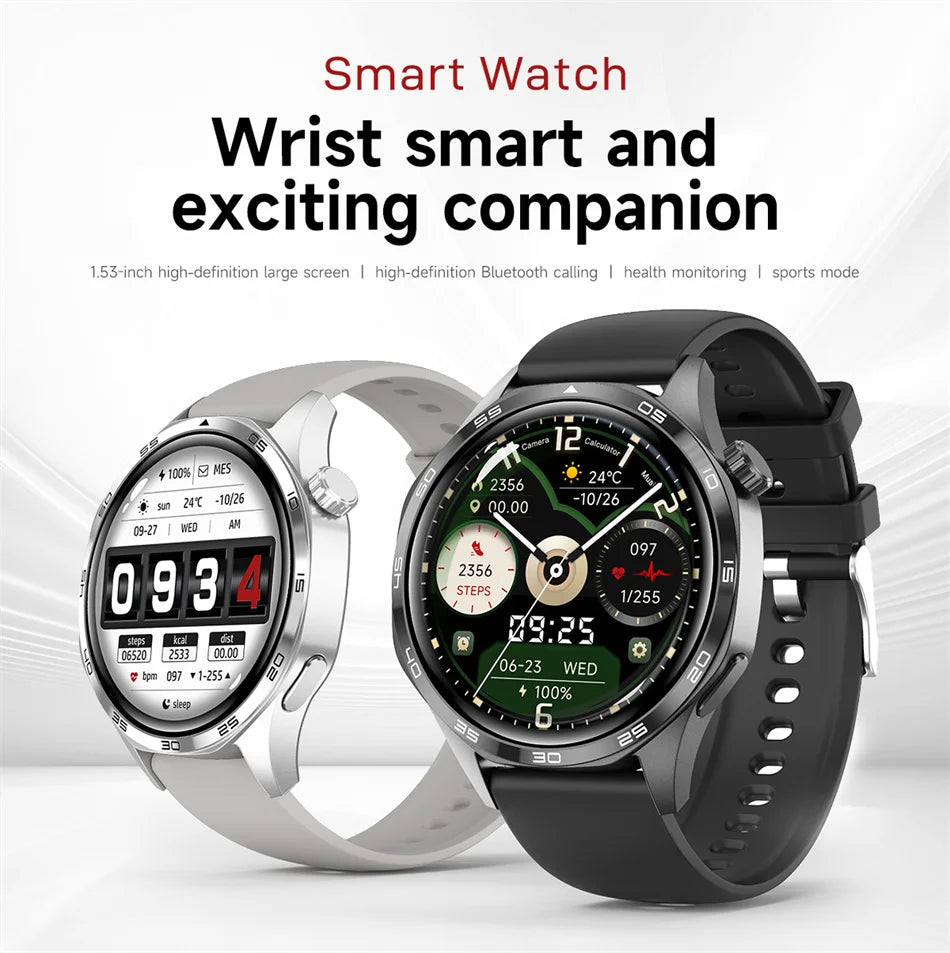 For HUAWEI GT5 Pro GPS NFC Smart Watch Men 360*360 AMOLED Screen Heart rate Bluetooth Call IP67 Waterproof Man Smartwatch 2024