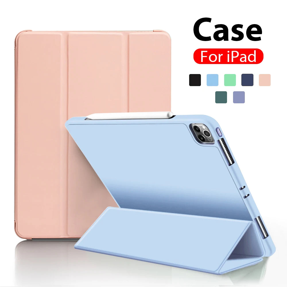 For Ipad Pro 11 12.9 13 inch 2024 Case Air 5 4 3 9th 10th 10.9 Generation For iPad 7th 8th 10.2 Mini 6 Pro 9.7 Flip Smart Cover