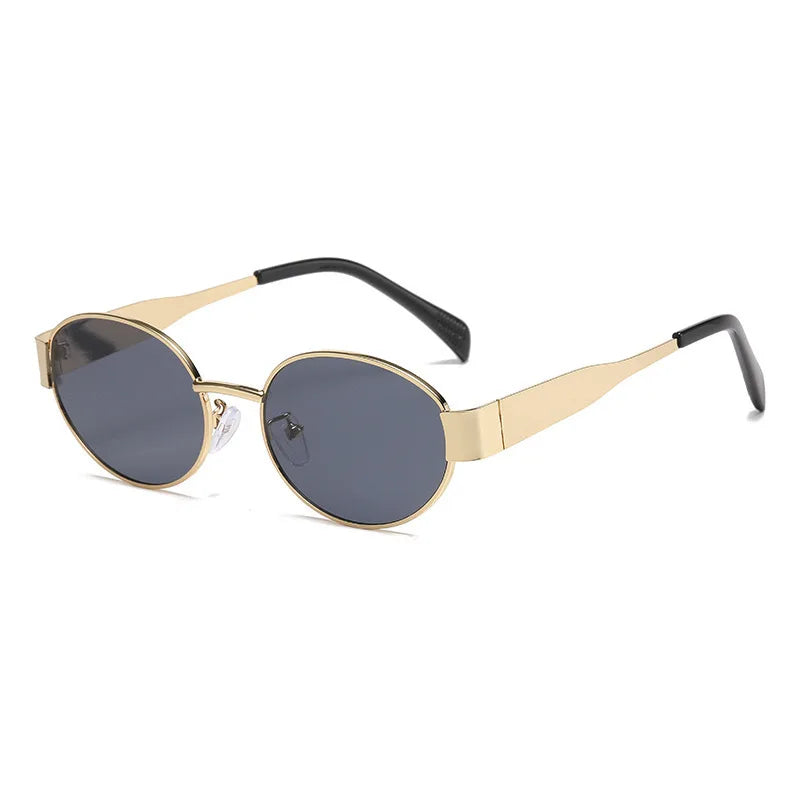 New Luxury Metal Brand Sunglasses for Men and Women Unisex Designer Fashion Sun Glasses Oval Unisex Stylish Shades UV400 Eyewear