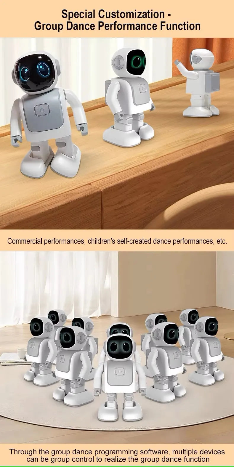 Children Robot Program Dance Robert Phone APP Bluetooth Remote Control Electron Multi Action Dancing Music Kids Robots