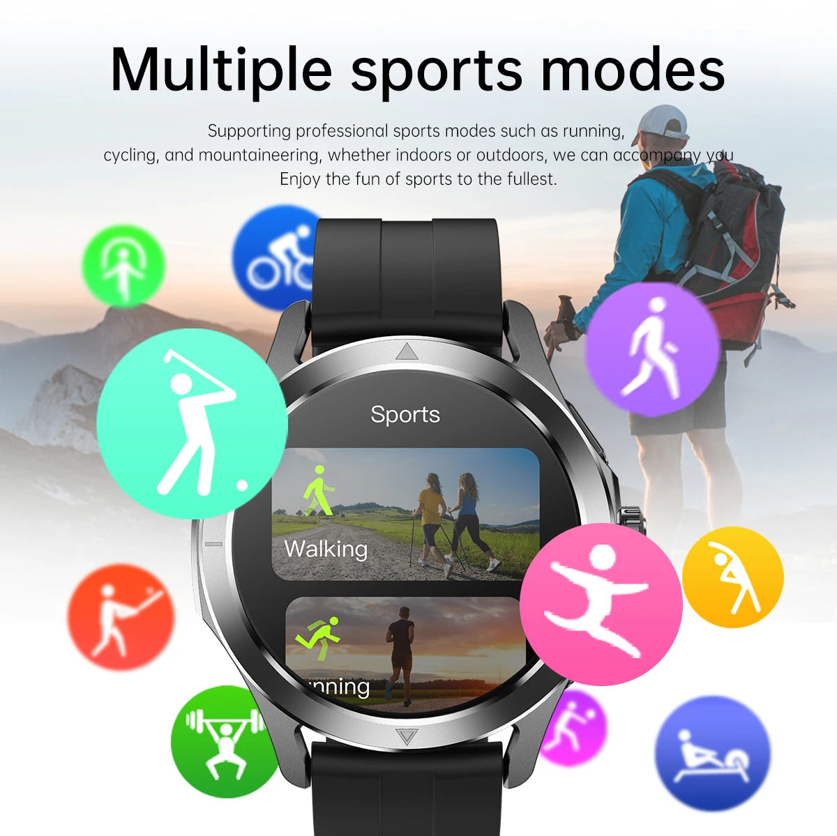 New For Xiaomi S4 Ultra Smart Watch Men AMOLED Outdoor Sports NFC GPS Compass Heart rate Waterproof Bluetooth Call Smartwatches