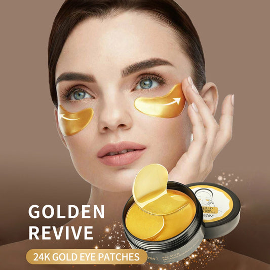 60pcs Eye Masks Collagen 24K Gold Under Eye Patches Mask for Puffy Eyes Bags Hyaluronic Acid Moisturiser Eyes Care