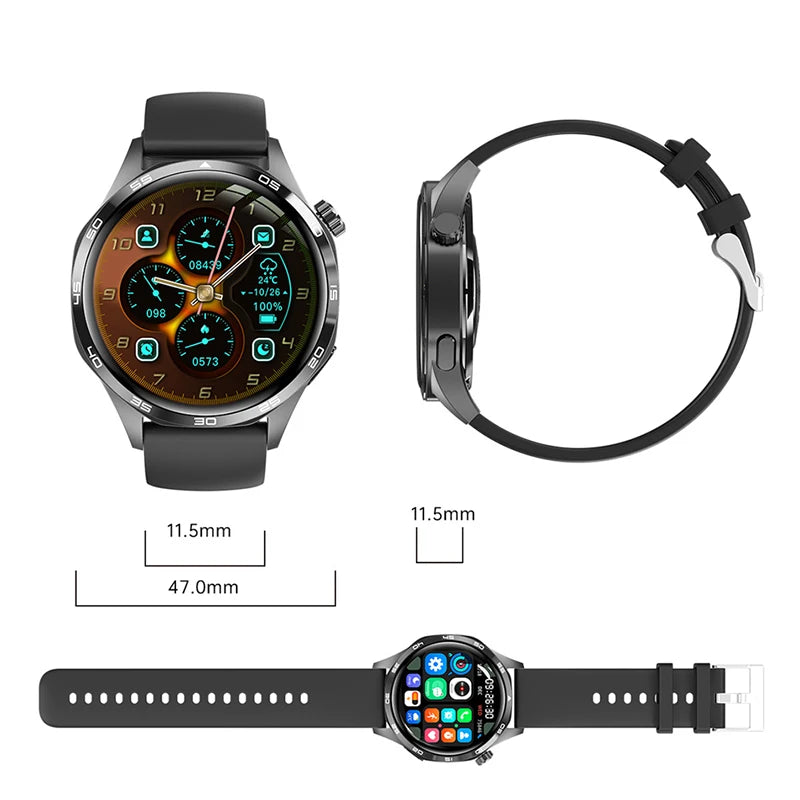 For HUAWEI GT5 Pro GPS NFC Smart Watch Men 360*360 AMOLED Screen Heart rate Bluetooth Call IP67 Waterproof Man Smartwatch 2024