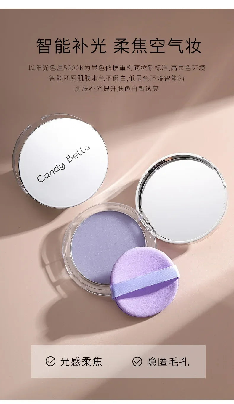 Candy Bella Violet Setting Powder Skin-friendly Skin Natural Face Long Lasting Oil-controlling Contouring Powder Cosmetics