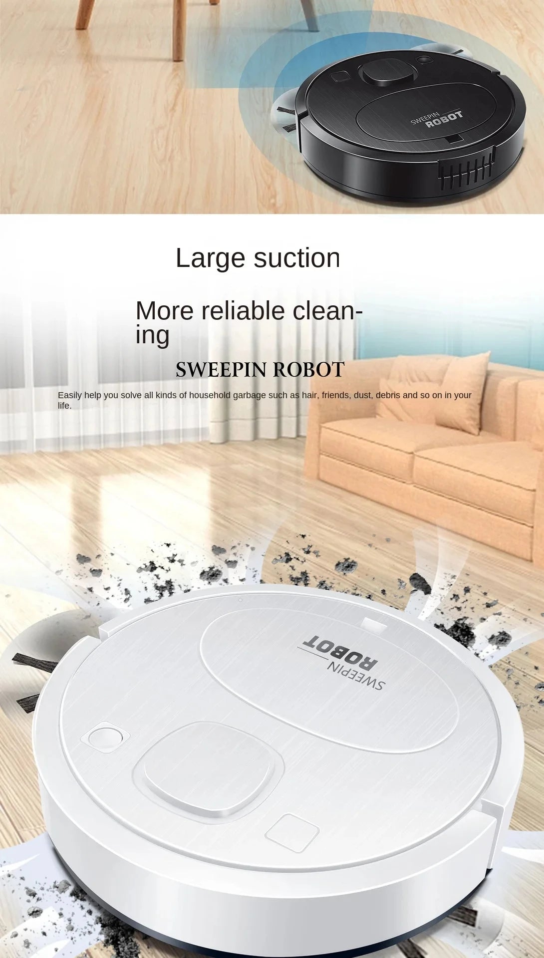 Xiaomi Mijia Smart Sweeping Floor Robot 9800pa Ultra-quiet Vacuum Cleaner Carpet Wireless Mopping Machine For Home Office Use