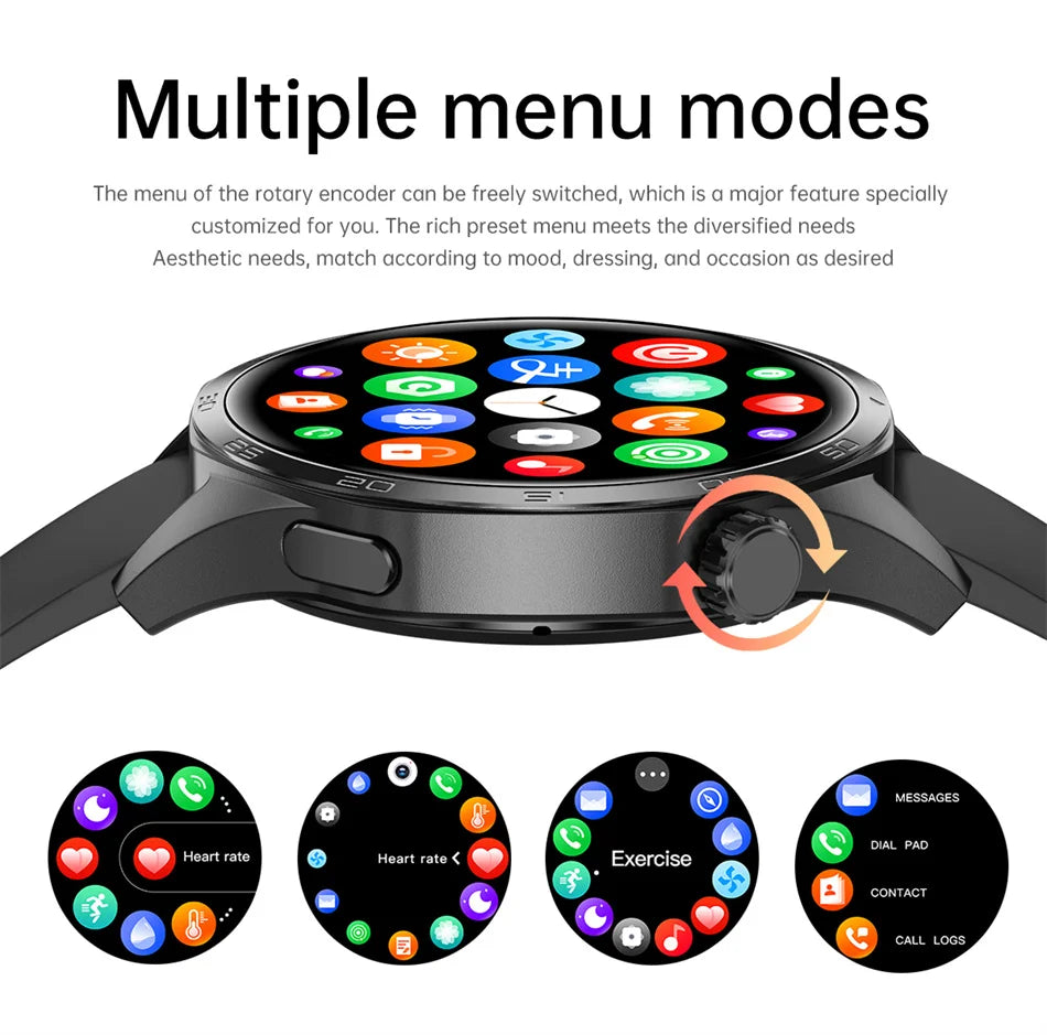 For HUAWEI GT5 Pro GPS NFC Smart Watch Men 360*360 AMOLED Screen Heart rate Bluetooth Call IP67 Waterproof Man Smartwatch 2024