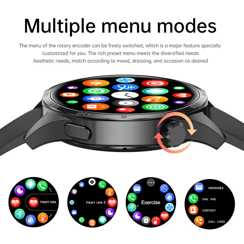 For HUAWEI GT5 Pro GPS NFC Smart Watch Men 360*360 AMOLED Screen Heart rate Bluetooth Call IP67 Waterproof Man Smartwatch 2024