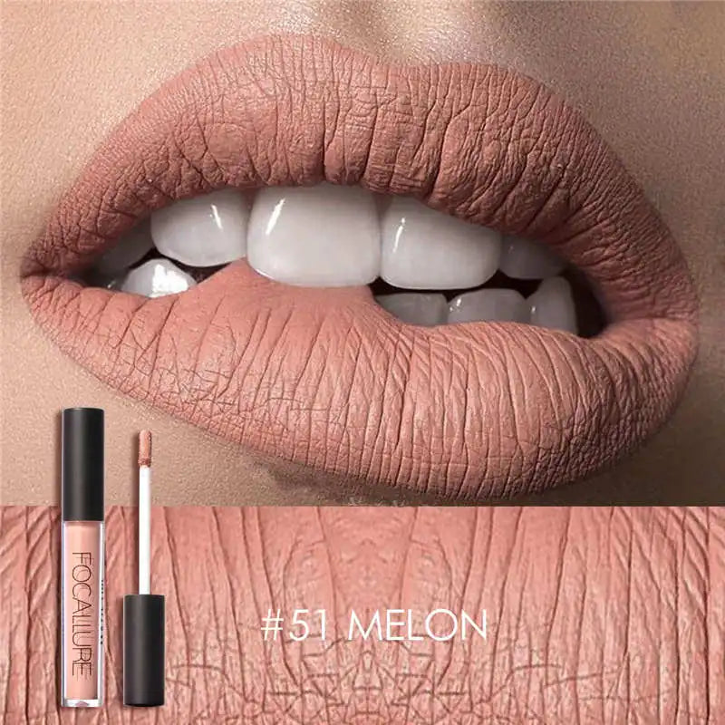 FOCALLURE 35 Colors Matte Liquid Lipstick Waterproof Long-lasting Lightweight Lip Gloss Lips Glaze Lips Tint Makeup Cosmetics