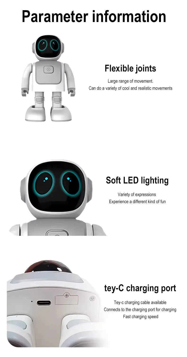 Children Robot Program Dance Robert Phone APP Bluetooth Remote Control Electron Multi Action Dancing Music Kids Robots